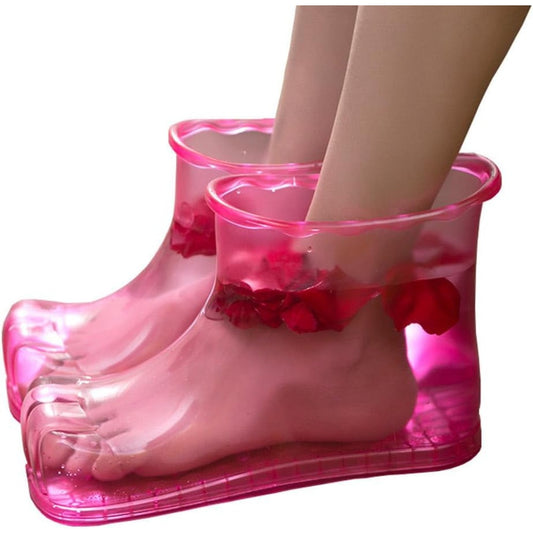 ARTIBETTER Home Slippers 2Pcs Foot Spa Shoes Foot Massager Foot Massage Boots Thermal Massage Bath Shoes Feet Care Accessories 16. 5cm Slipper